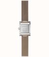 Herbelin Ve Avenue (19 x 23.4mm) Silver Guilloché Dial / Taupe Leather Strap 17537AP08TA - alternatieve weergave 3