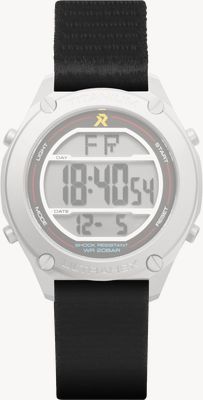 RZE Gp elastisches Nylonarmband (20mm) - schwarze Uhr GP-ELASTIC-20-BLACK