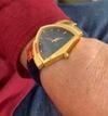 Customer picture of Hamilton Ventura Quartz (32.3mm) Blue Dial / Blue Alcantara Leather Strap H24301941