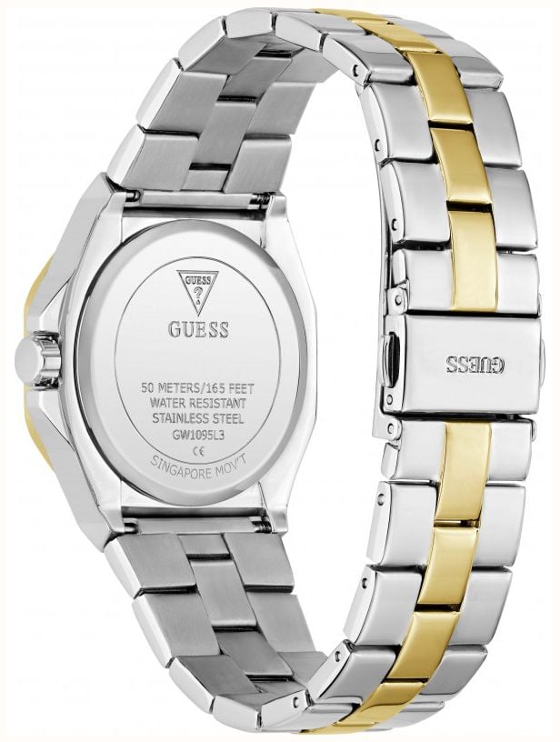Guess Watches Women's Empress White Sunray Dial Two-Tone Stainless Steel Bracelet GW1095L3 - vista alternativa 3