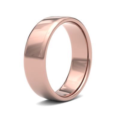 James Moore Wedding Ring | 9 Karat Roségold | 6 mm | leicht | Größe Softcourt | ag_6lls-9r AG_6LLS-9R