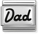 Nomination Classic Dad Oxidised Sterling Silver & Steel Charm 330102/33
