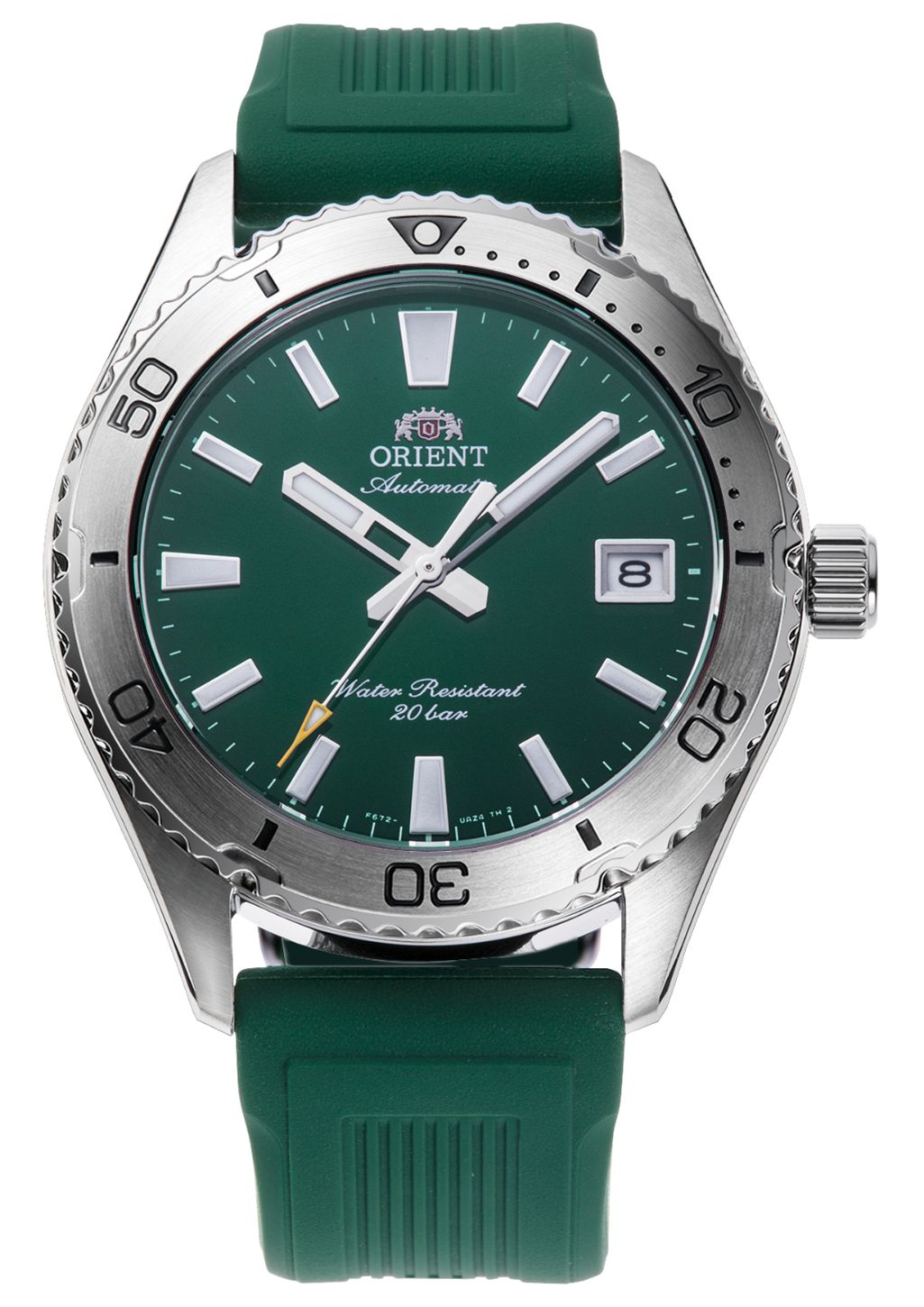 Orient Mako 40 Automatic (40mm) Green Dial / Green Rubber Wa