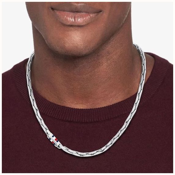 Tommy Hilfiger Stainless Steel Logo Clasp Chain 2790745 - vista alternativa 2