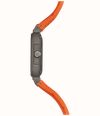 Herbelin Cap Camarat Square Titanium Automatic (40.5mm) Skeleton Dial / Orange FKM Rubber Strap 1846SQTDCMD - vue alternative 2