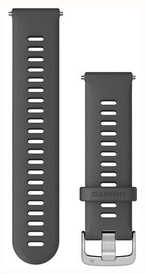 Garmin Apenas alça de liberação rápida (22 mm) silicone cinza, ferragens prateadas 010-11251-3C