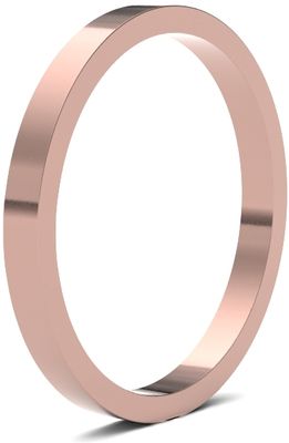 James Moore Wedding Rings | 18ct Rose Gold | 2mm | Medium | Flat | AG_2GMF-18R