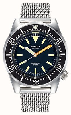 Squale 1521 Militaire (42mm) Black Dial / Stainless Steel Mesh 1521MIL.ME20