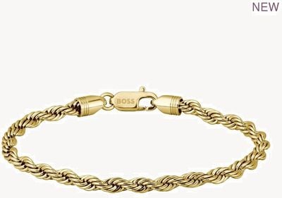 BOSS Jewellery Gold Stainless Steel Chain Myles Bracelet 1580810M
