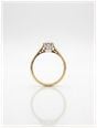 James Moore & Co Pre-Owned 18ct Yellow Gold Platinum Head 0.35ct Round Brilliant Cut 8 Claw Solitare Ring J84023 - vista alternativa 3