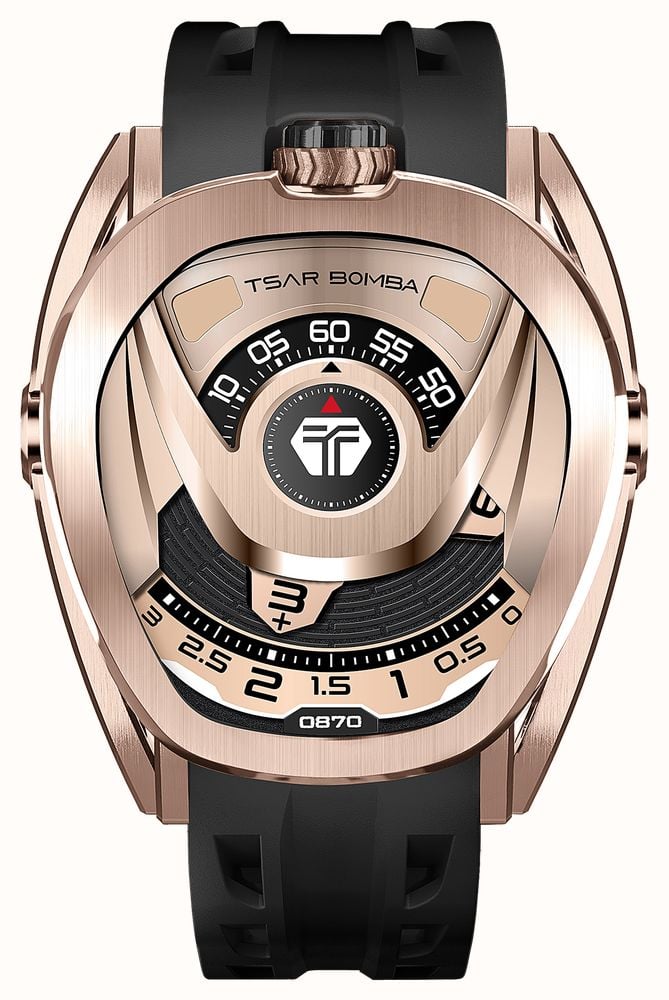 TSAR BOMBA Série Reactor Automática (44 Mm) Mostrador Ouro Rosa