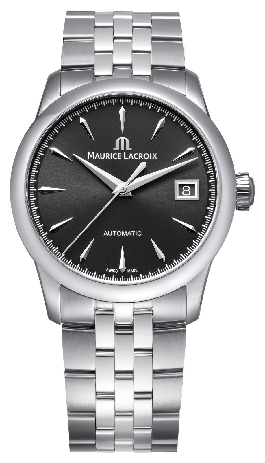Maurice Lacroix 1975 Automatic (36mm) Black Sun-Brushed Dial Watch