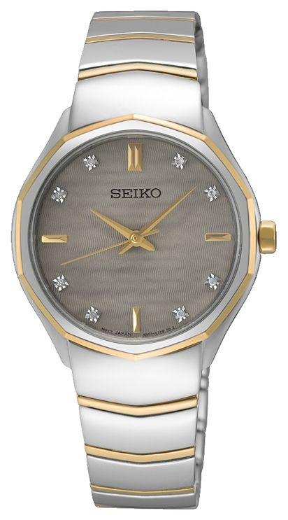 Seiko Caprice diamant (30 mm) cadran gris / bracelet montre