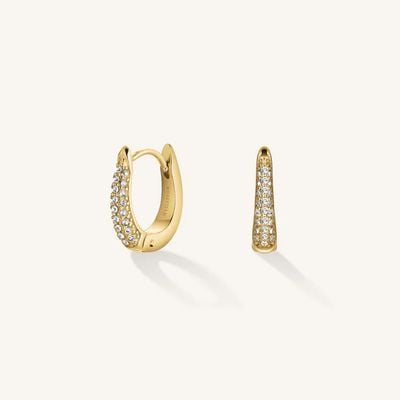 Rosefield Jewellery Crystal Huggies Gold Plated Earrings JECHG-J1027