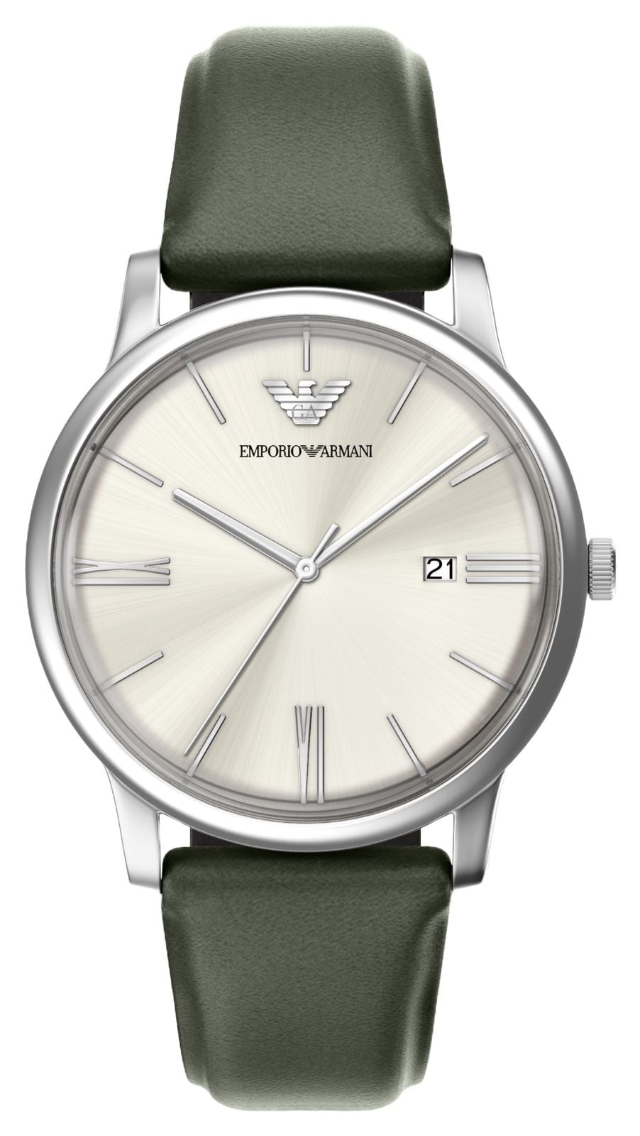 Emporio Armani Quartz trois aiguilles (39mm) cadran crÃ¨me montre