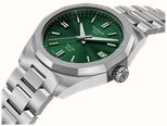 Tissot PRC 100 Solar (34mm) Green Sunray Dial / Stainless Steel Bracelet T1518221109100 - alternate view 2