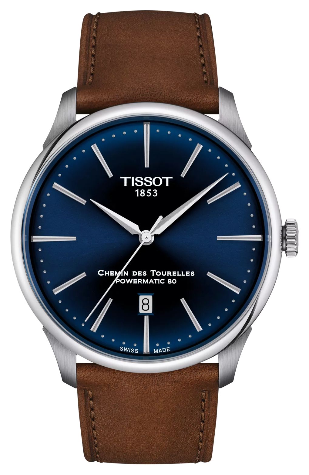 Tissot Chemin des tourelles powermatic 80 (42mm) cadran bleu montre