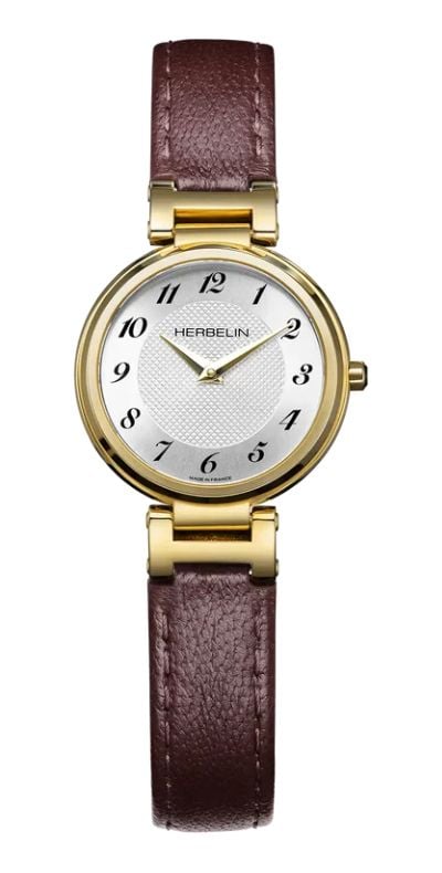 Herbelin Lady h Quartz (26 mm) cadran argentÃ© guillochÃ© ' montre