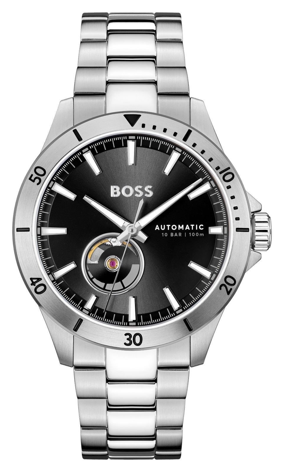 BOSS homme troper automatique (42 mm) cadran noir / montre