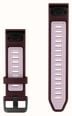 Garmin QuickFit Bands (20mm) Dark Cherry/Dust Rose Silicone with Black Hardware - Strap Only 010-14506-02 - alternate view 2