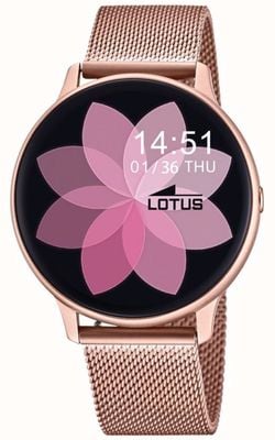 Lotus Smartime-Armband aus roségoldenem Stahlgeflecht L50015/A