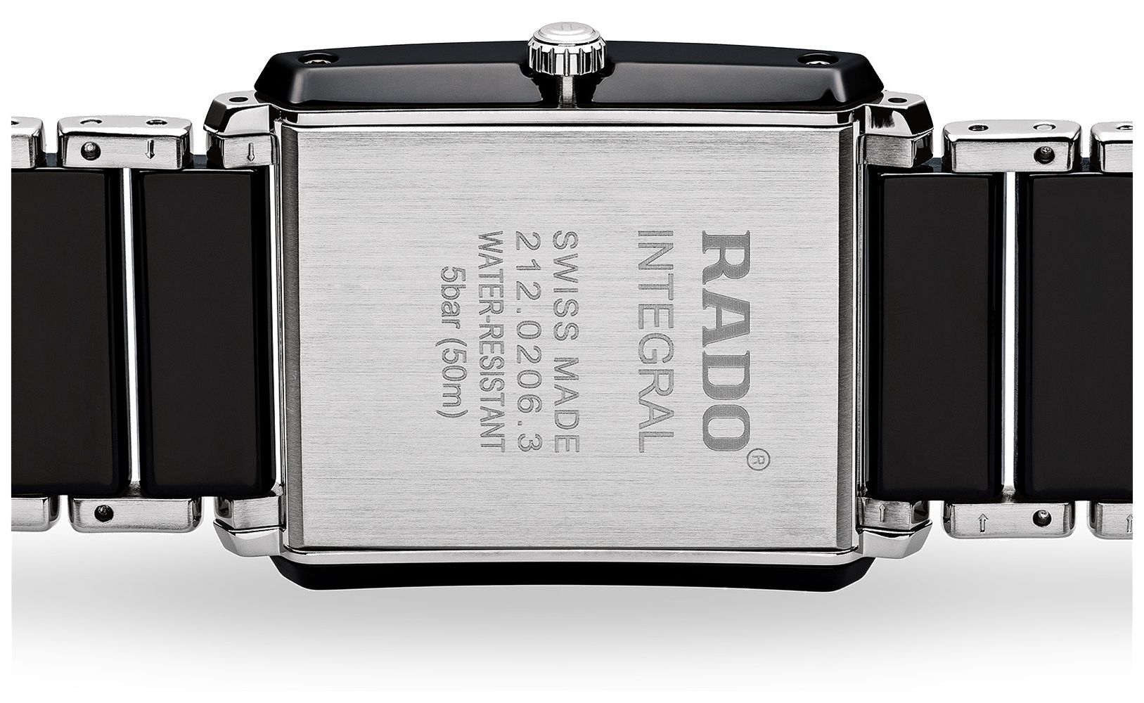 RADO Integral Diamonds High Tech Ceramic Black Square Dial Watch R20206712 James Moore Co. Jewellers of Distinction Since 1997 in Kenilworth Warwickshire