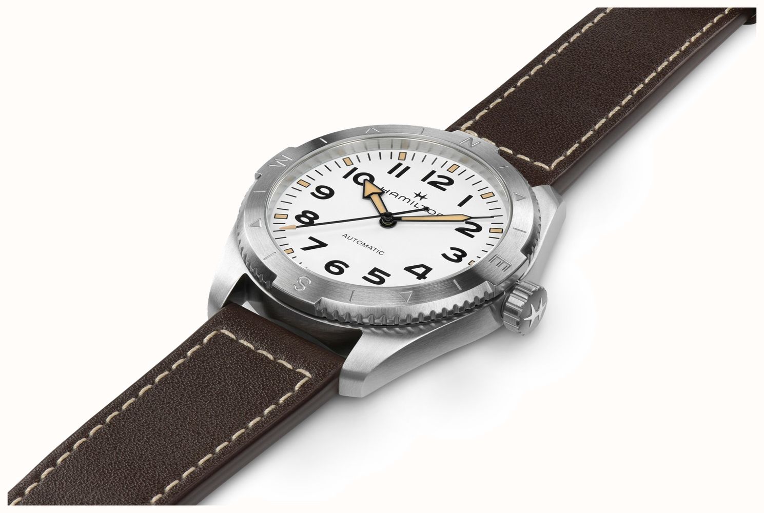 hamilton khaki field automatic white dial
