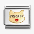 Nomination Classic Cat Friends 18ct Gold Charm 030285/68