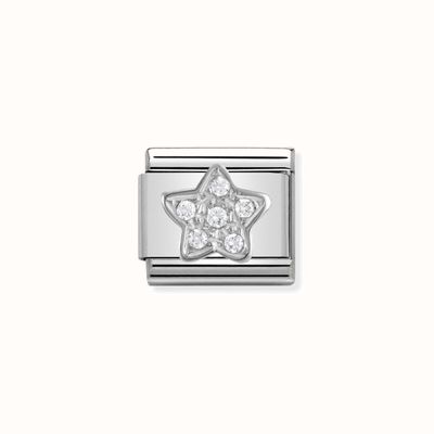 Nomination Composable CL SYMBOLS Steel Cubic Zirconia And Silver 925 Star 330304/02