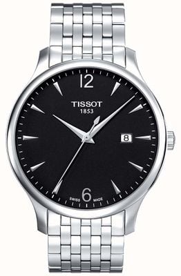 Tissot |男士经典|不锈钢手链|黑色表盘| T0636101105700