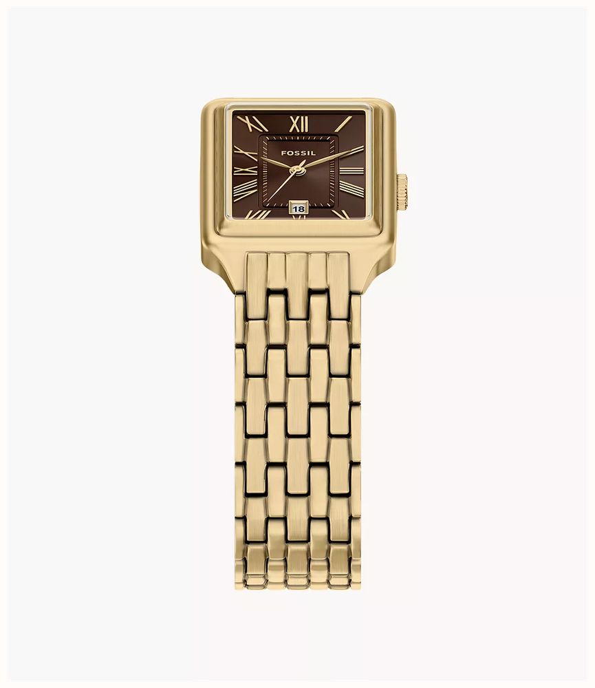 Fossil Raquel (23mm) Brown Dial / Gold PVD Stainless Steel Bracelet ES5434 ES5540 - альтернативный вид 5