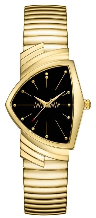 Hamilton Ventura flex quartz (32 mm) cadran noir / bracelet montre