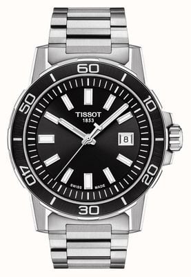 Tissot Supersport | Black Dial | Stainless Steel Bracelet T1256101105100