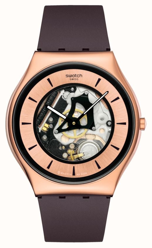 Swatch rose gold watch Amazon.com: Swatch Skin Irony Unisex Watch Casual Plastic  main image 4