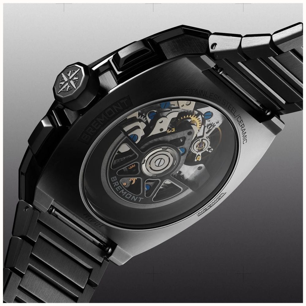 Bremont Supernova Chronograph Automatic (41mm) Black Galvanic Metal Dial / Stainless Steel Bracelet SN41-CHR-SS-BK-B - vista alternativa 4