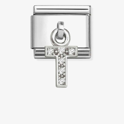 Nomination Classic Letter T Cubic Zirconia Charm 331818/20