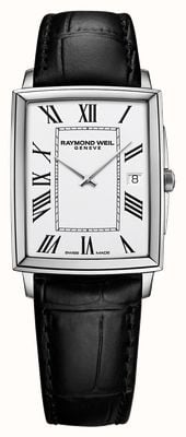 Raymond Weil Relógio toccata de homem com bracelete em pele preta 5425-STC-00300