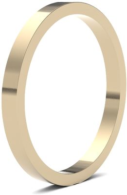 James Moore Wedding Rings | 18ct Yellow Gold | 2mm | Medium | Flat | AG_2GMF-18Y