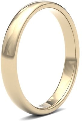 James Moore Wedding Rings | 9ct Yellow Gold | 2.5mm | Medium | Premium Court | AG_2.5GMP-9Y