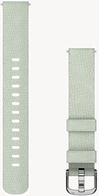 Garmin Lily 2 Bänder (14 mm), salbeigraues Nylon, silberfarbene Hardware 010-13302-11