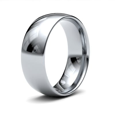 James Moore Wedding Rings | Platinum | 7mm | Light | Traditional Court | AG_7GLC-PT