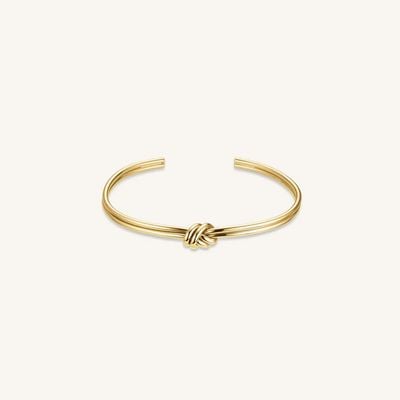 Rosefield Jewellery Statement goudgepleerde knoop armband JBSKG-J1061