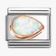 Nomination Classic White Opal Rose Gold & Steel Charm 430514/07