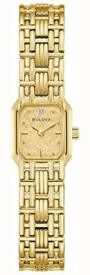 Bulova Sophia 'Goddess of Time' Recreation (16mm) Champagne Denchu Dial / Gold PVD Stainless Steel Bracelet 97P184