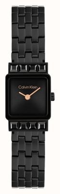 Calvin Klein Poise (16mm) Black Dial / Black PVD Stainless Steel Bracelet 25100163