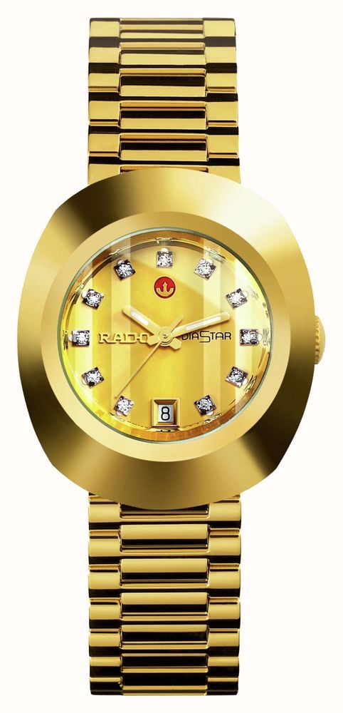 RADO DiaStar The Original Automatic 27mm Gold Dial Gold PVD HardMetal R12416633 First Class Watches HKG