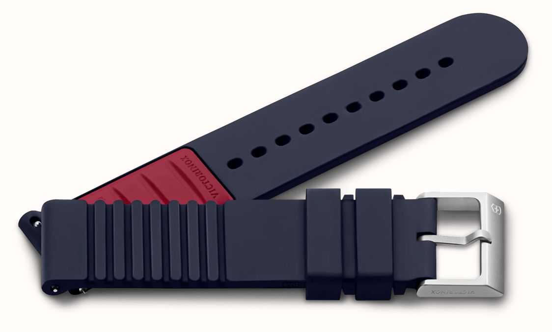 Victorinox Blue Rubber Strap D1 - 21mm (STRAP ONLY) V.60027