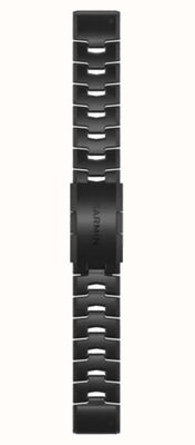 Garmin Correa de reloj Quickfit 22 solamente, pulsera de titanio ventilada con revestimiento dlc gris carbón 010-12863-09