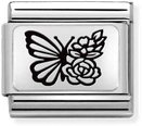Nomination Classic Butterfly Sterling Silver & Steel Charm 330111/22