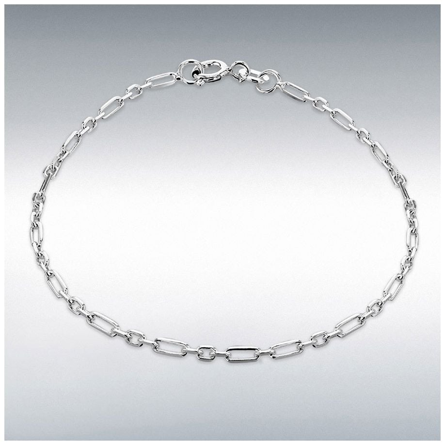 James Moore & Co Sterling Silver 2mm Diamond Cut Figaro Jewellery